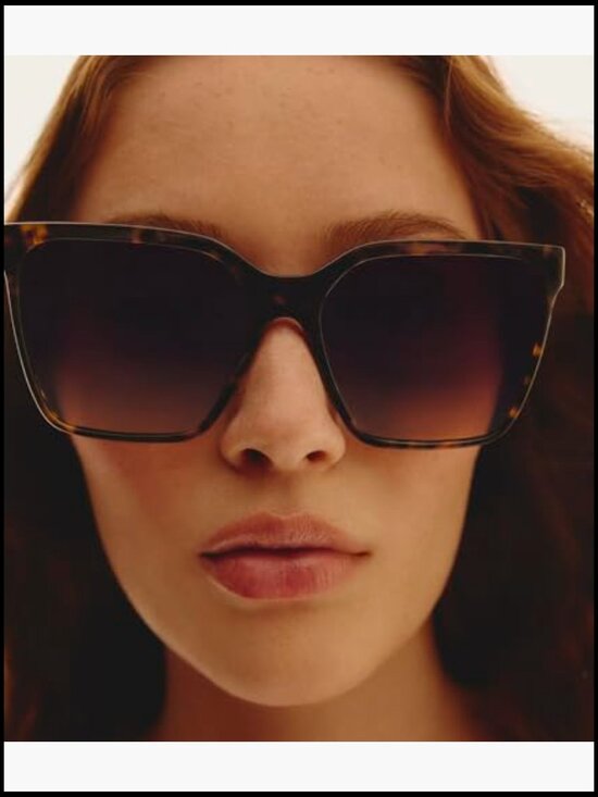 Oversized Square Sunglasses with UV Protection main image 5